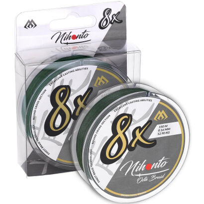 Plecionka Mikado Nihonto Octa Braid - 0.12mm/8.9kg/300m - Zielona
