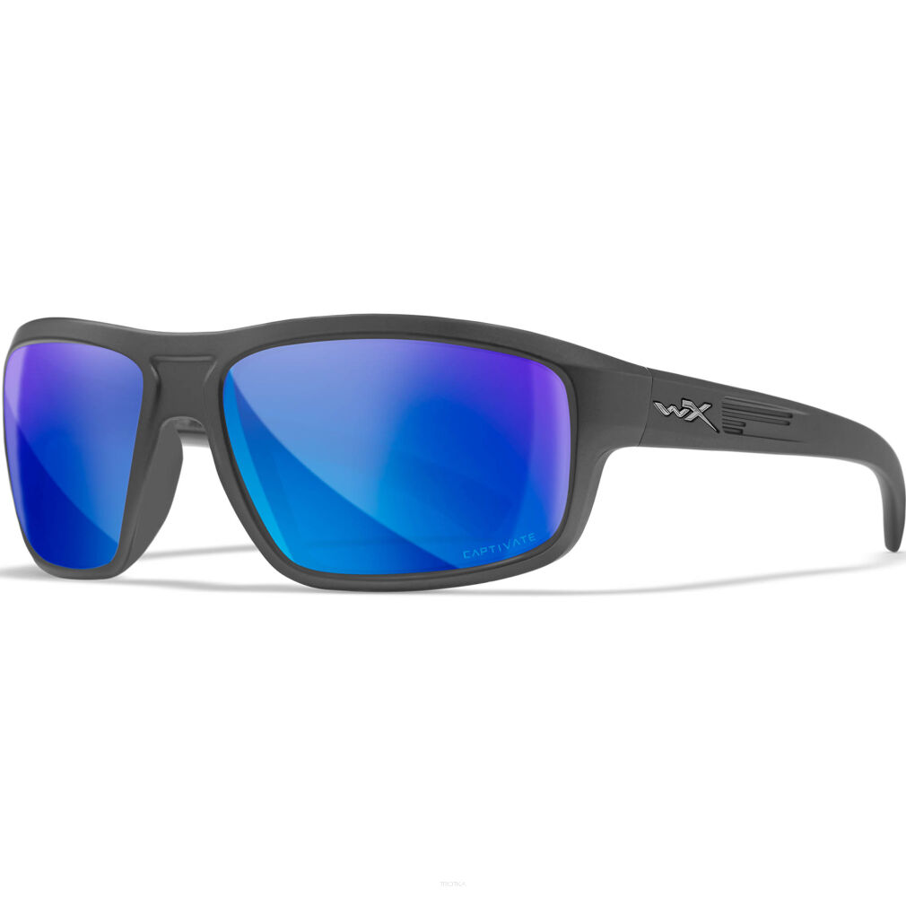 Okulary Wiley X CONTEND Captivate Pol Blue Mirror Matte Graphite Frame