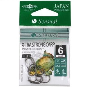 Haczyki Mikado Sensual - X-tra Strong Carp roz. 14 DB HS805-14DB