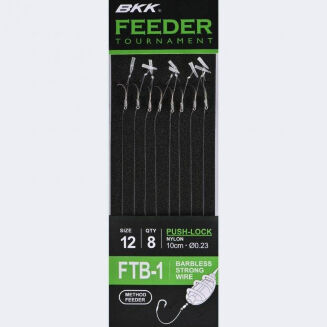 Przypony BKK Feeder Tournament FTB-1 Push Lock Barbless - 14 - 2