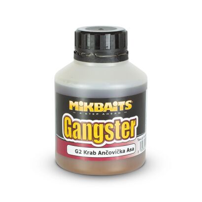 Booster MikBaits Gangster booster 250ml - G2 Crab Anchovy Asafoetida