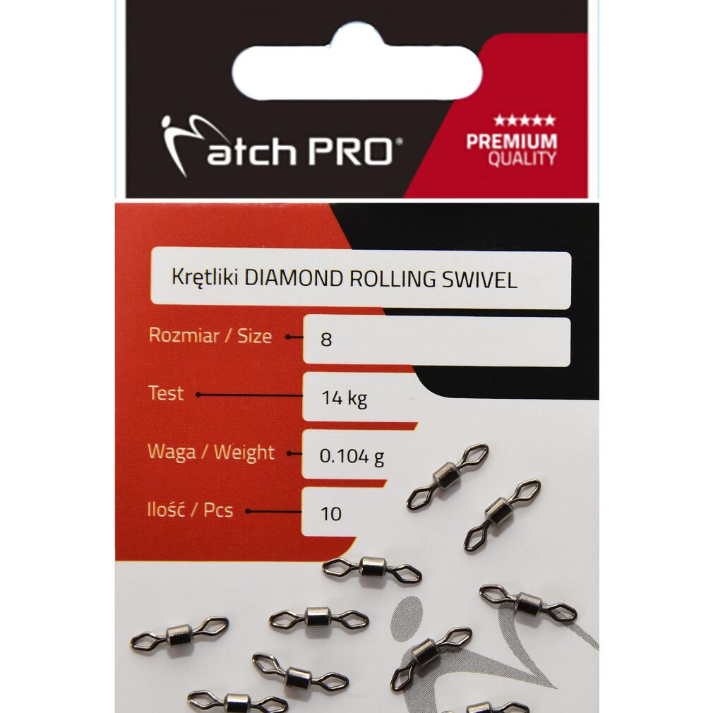 Krętliki MatchPro Diamond Rolling Swivel nr 12/7kg