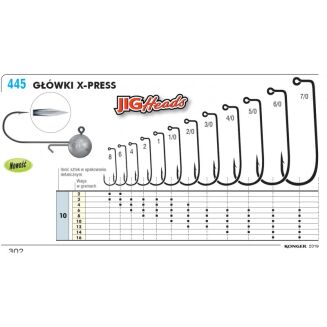 Głowka Kamatsu Jig X-Press 1/0-6g BLN opakowanie 3szt  - 2