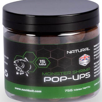 Kulki Nash Monster Shrimp Pop Ups 12mm 75g Natural - 2