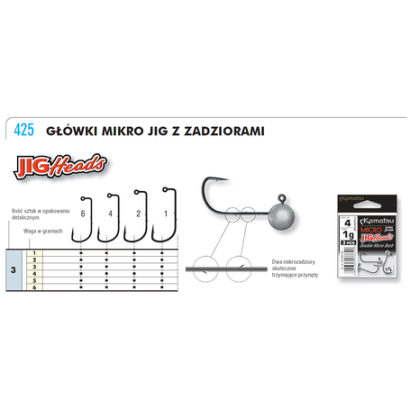 Główka Kamatsu Jig Micro Specjal 4-3 3szt 