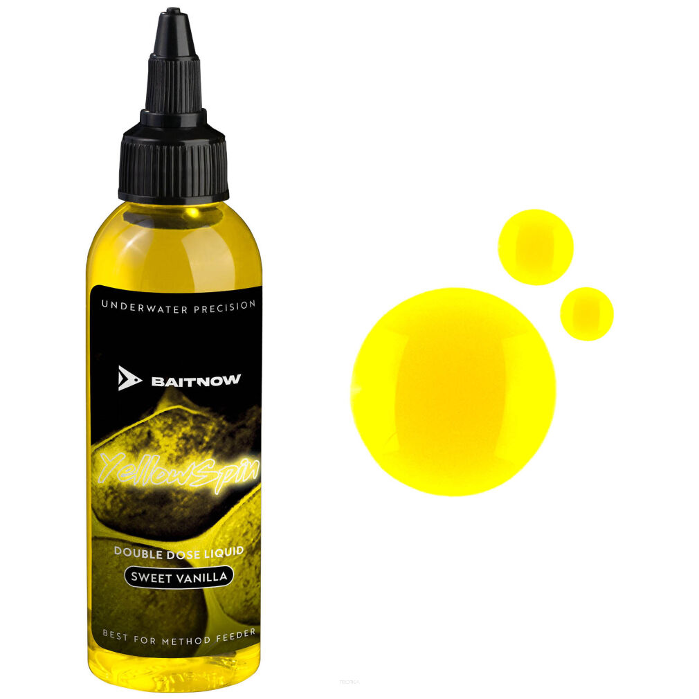 Liquid BaitNow Method Feeder Double Dose Yellow Spin 100ml