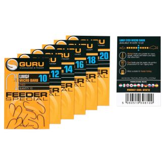 Haczyki Guru LWG Micro Barb Eyed Feeder Special - 14 - 2