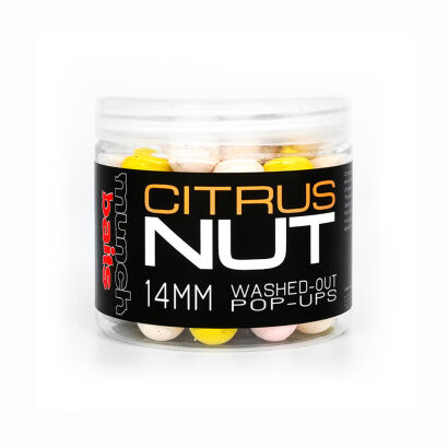 Washed Out Pop Ups Munch Baits - Citrus Nut - 14mm