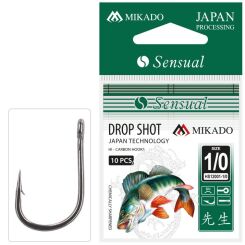 Haczyki Mikado Sensual - Drop Shot nr.1/0 BN op10szt