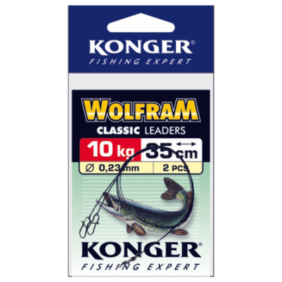 Przypon wolframowy Konger Wolfram Strong 25cm/15kg 2szt