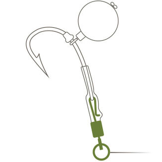 Krętlik Szybkiej Wymiany Delphin  Z Pierścieniem #4 / 10 Szt. - 2