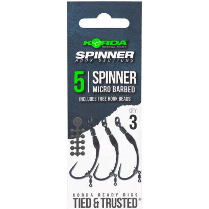 Przypony Korda Spinner Hook Sections Spinner Barbless - 5