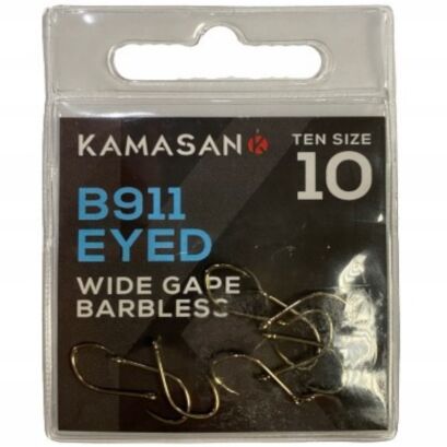 Haczyki Kamasan B911 Eyed Barbless - 16