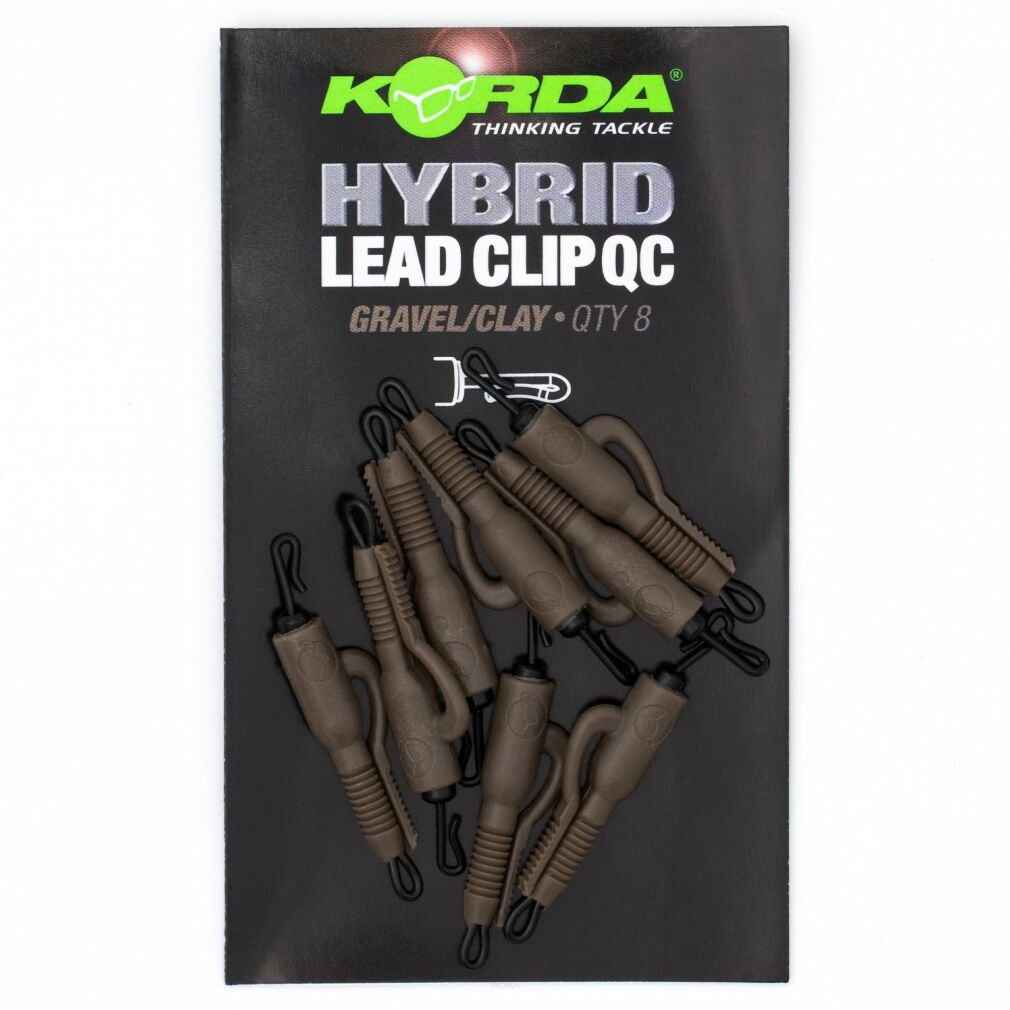 Klipsy Korda QC Hybrid Lead Clips - Gravel/Clay