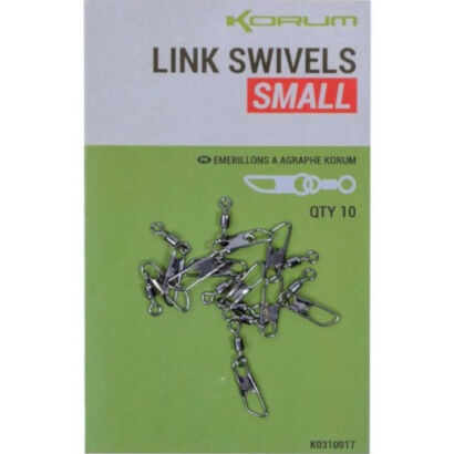 Agrafki Z Krętlikami Korum Link Swivels - Small