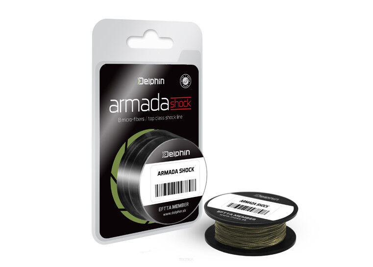 Materiał przyponowy Delphin Armada Shock zielony 40m/0,30mm