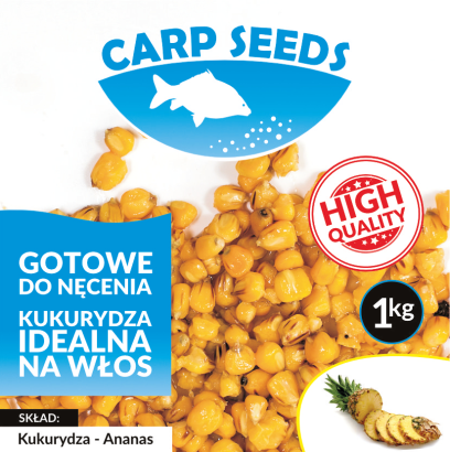 Gotowe ziarno zanętowe Carp Seeds - Kukurydza Ananas 1kg