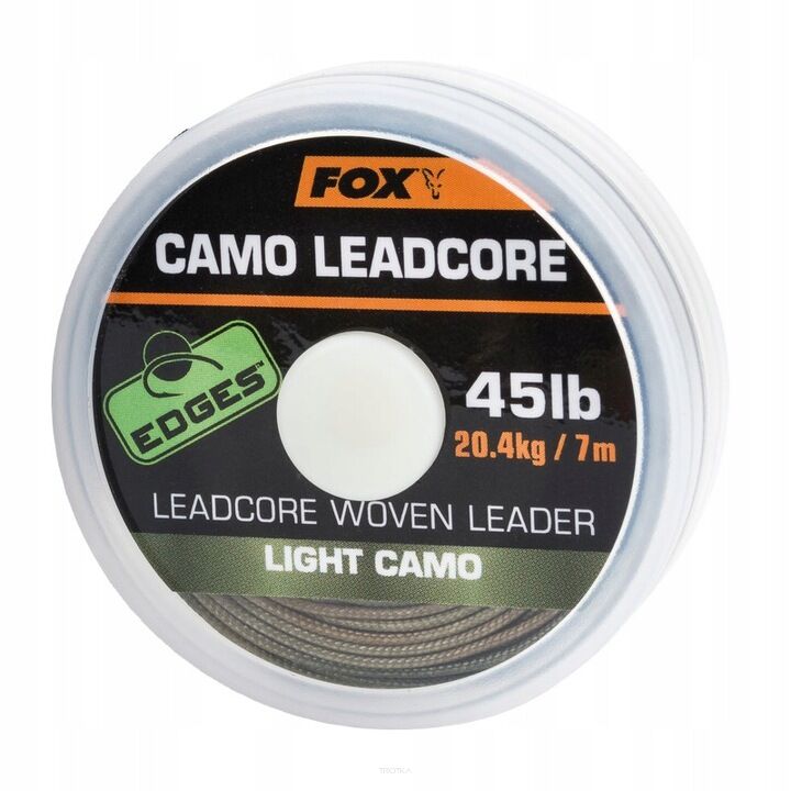 Leadcore FOX - Camo leadcore leader 45lb/7m - Dark Camo