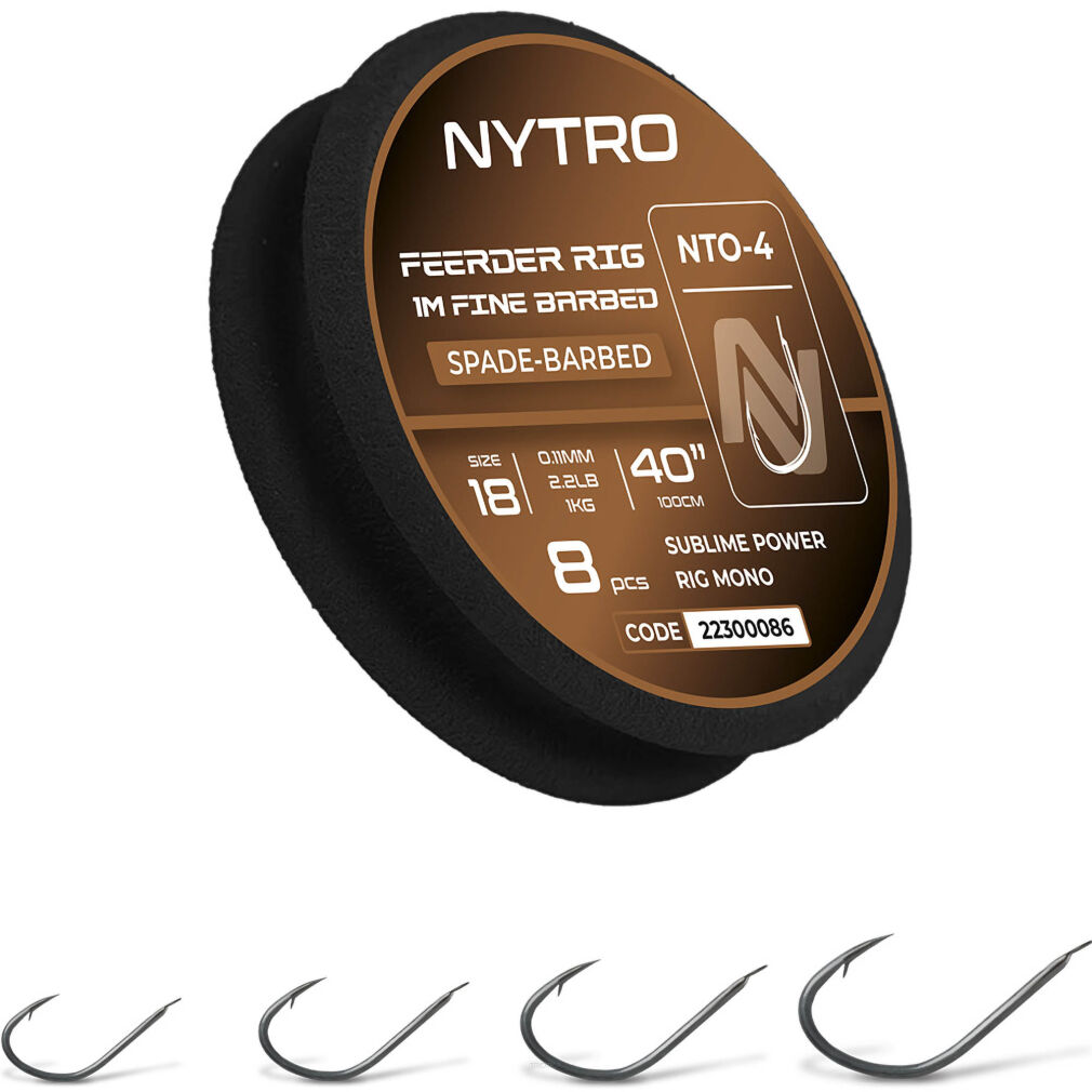 Przypony Nytro Feeder Rig 1m Fine Barbed - 14/0 13