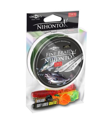 Plecionka Mikado Fine Braid Zielona - 150m/0,10mm