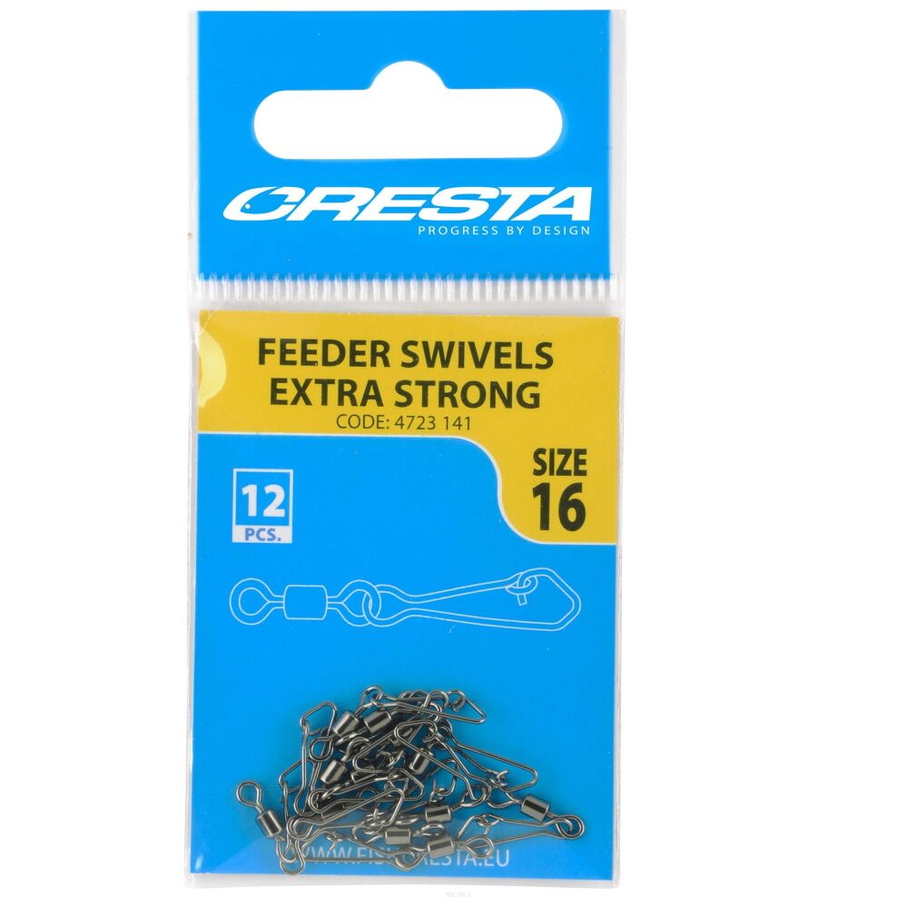 Agrafka z krętlikiem Cresta Feeder Swivels Extra Strong #14