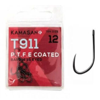 Haczyki Kamasan T911 P.T.F.E Eyed Barbless nr 14 - 2