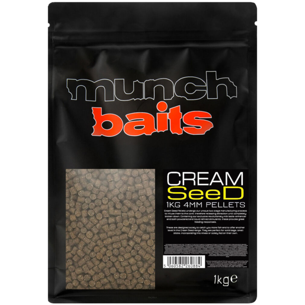 Pellet zanętowy Munch Baits 6mm - Cream Seed 1kg