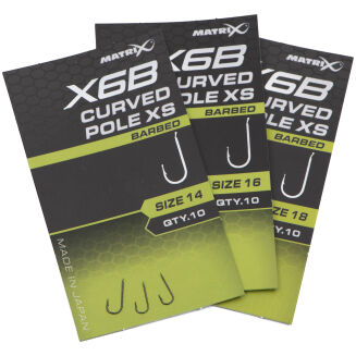 Haczyki Matrix X6B Curved Pole XS Barbed - 14 - 5
