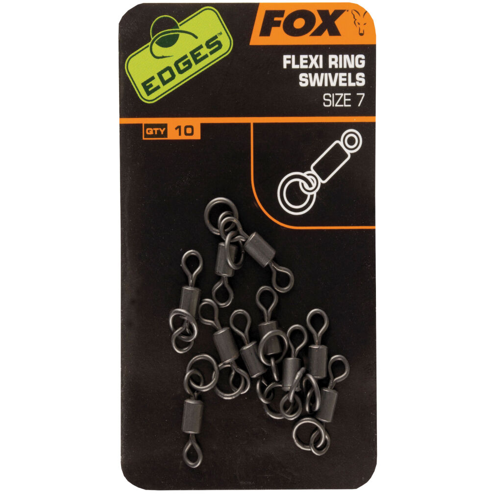 Krętliki Fox Edges Flexi Ring Swivel 7 x 10