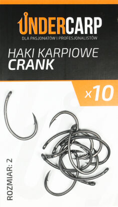 Teflonowe haki karpiowe CRANK 2