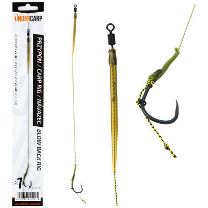 Przypon Karpiowy Under Carp Blow Back Rig Bezzadziorowy - 6