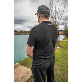 Polo Preston Black Polo Shirt - Medium - 4