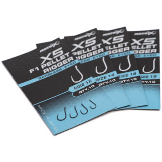 Haczyki Matrix X5 F1 Pellet Rigger Barbless Eyed - 12 - 4