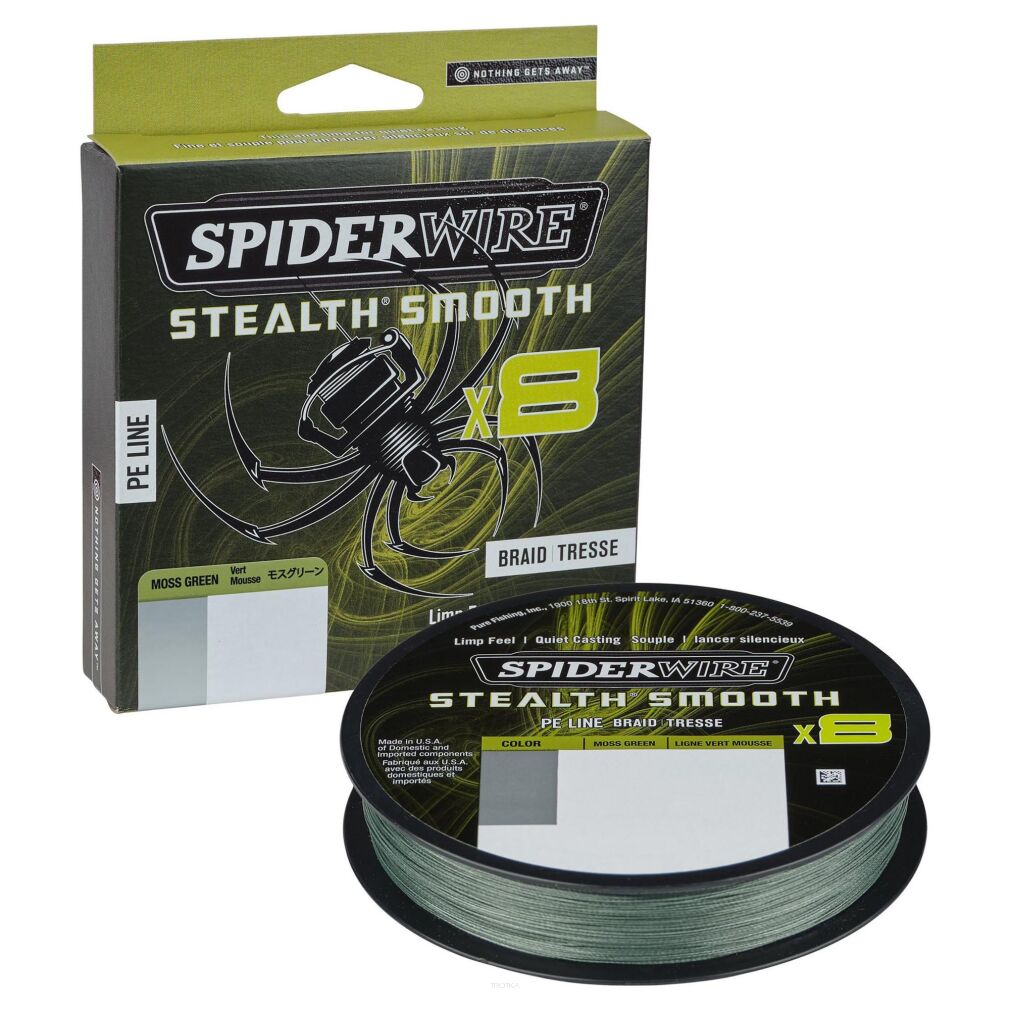 Plecionka Spiderwire Stealth Smooth 8 Moss Green 0,09mm 2000m