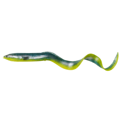 Savage Gear Real Eel 15cm 12g Green Yellow Glitter