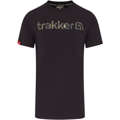 Koszulka Trakker CR Logo T-Shirt Black Camo - XXXL