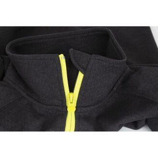 Bluza Matrix Minimal 1/4 Zip Sweater Black Marl+Lime - Small - 4