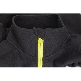 Bluza Matrix Minimal 1/4 Zip Sweater Black Marl+Lime - Small - 5