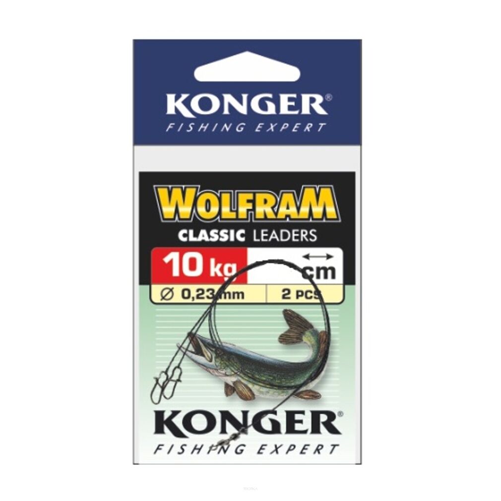 Konger Przypon wolframowy strong 35cm/15kg 2szt.