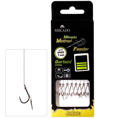 Przypony MF Mikado Z Igłą Zadziorowe Chinu - 4/0.28mm/10cm