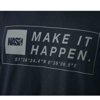 Koszulka Nash Make It Happen Coordinates T Shirt Black - L - 5