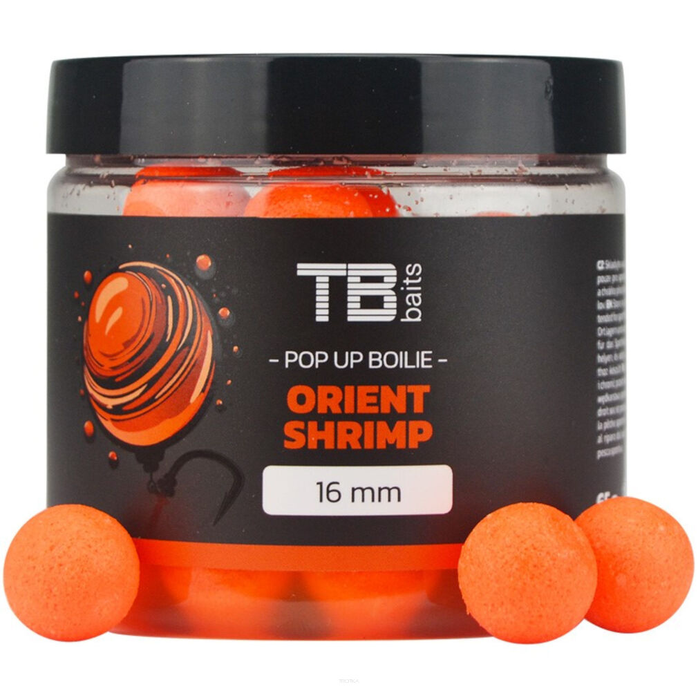 Kulki W Dipie TB Baits Floating Pop-Up Orient Shrimp + NHDC 65g 12mm