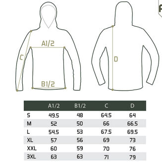 Bluza Z Kapturem Delphin Uv Armor 50+ Olive - XXXL - 2