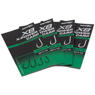 Haczyki Matrix X8 X-Power Carp Barbless Eyed - 10 - 4