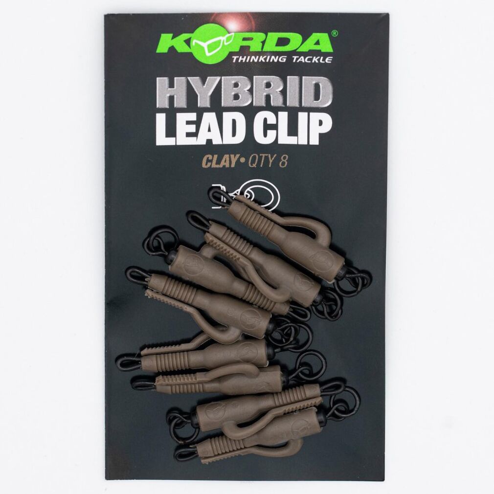 Klipsy Do Ciężarków Korda Hybrid Lead Clips - Clay