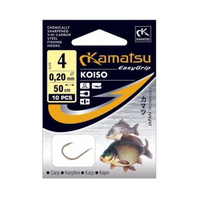 Haczyki z przyponem Konger Kamatsu- Koiso Karp #4