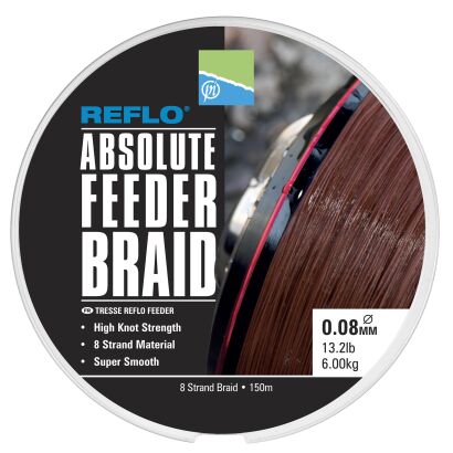 Plecionka Preston Reflo Absolute Feeder Braid 150m 0,12mm