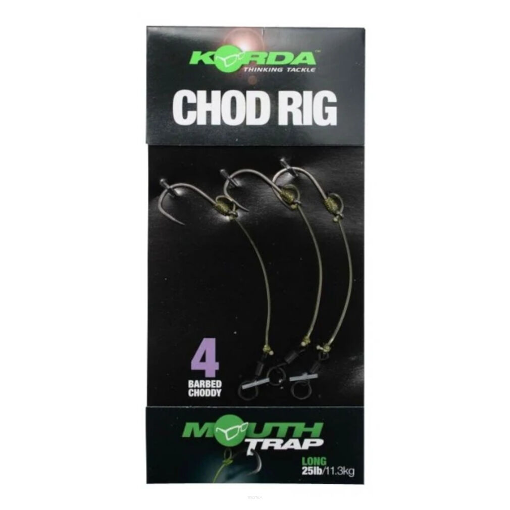 Przypony Korda Chod Rig Long Choddy 4 Barbed 25lb 11.3kg