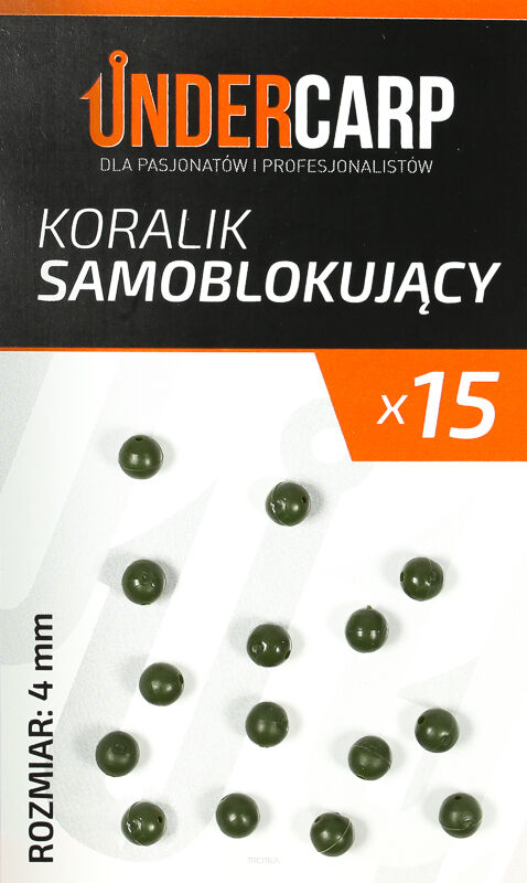 Koralik Under Carp samoblokujący 8mm - zielony