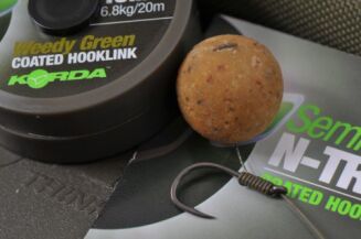 Plecionka Korda Semi-Stiff N-Trap Weedy Green Coated 15lb 20m - 3
